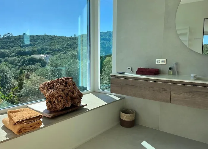 Willa Splendide Contemporaine Avec Vue Panoramique Sur Le Pic Saint Loup