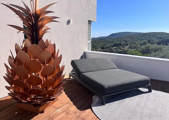 Splendide Contemporaine Avec Vue Panoramique Sur Le Pic Saint Loup
